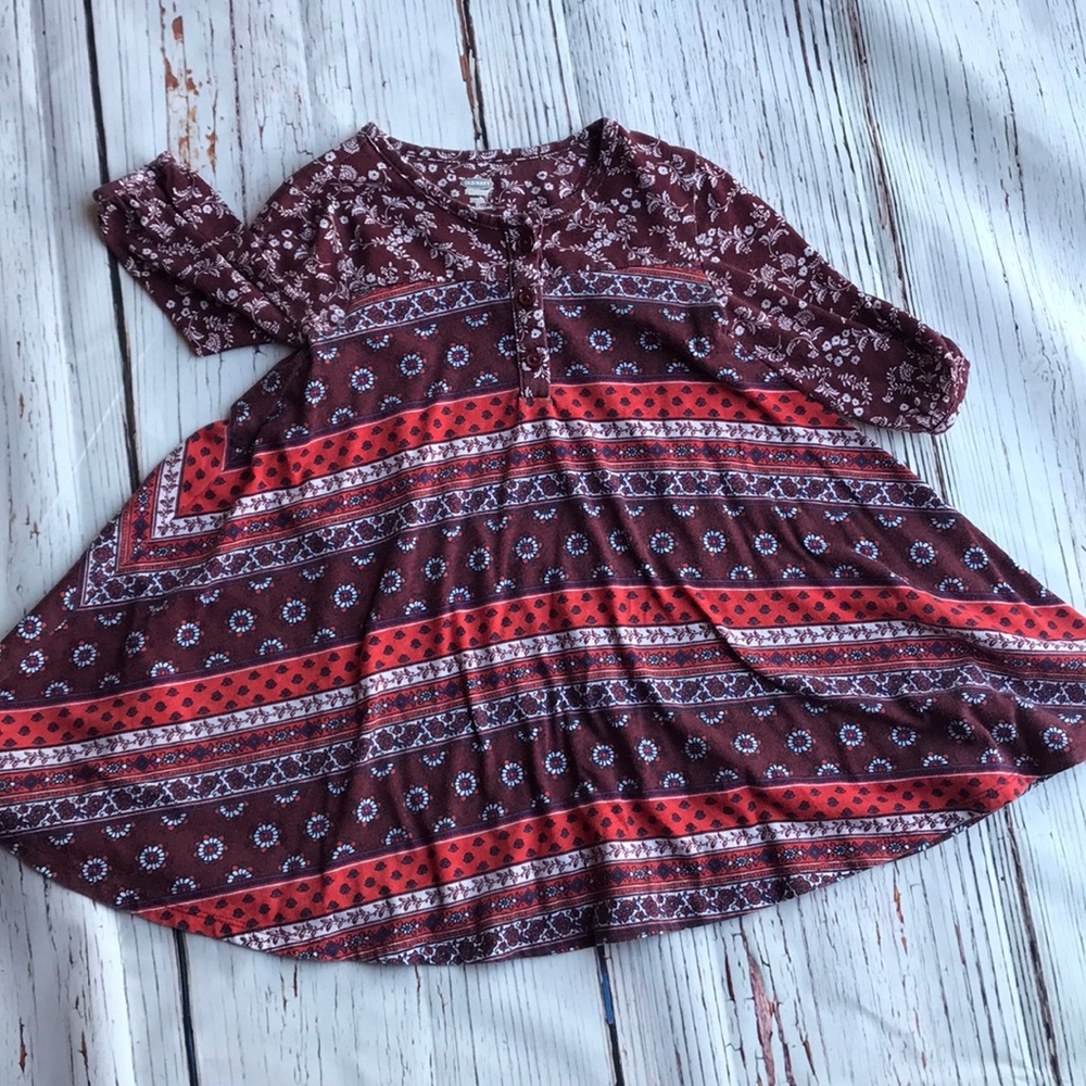 Print swing dress